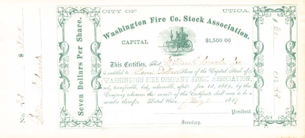 Washington Fire Co. Stock Association